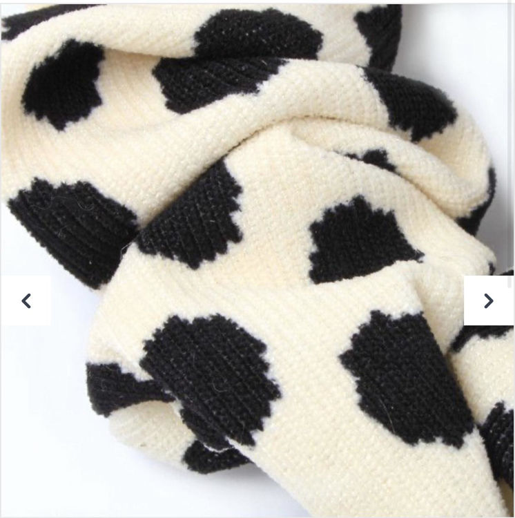 Picture of 8157 / 1573 REGULAR - BLACK AND CREAM SCRUNCHIES DIA.10CM